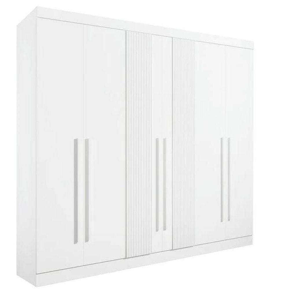 Guarda Roupa Da Vinci 6 Portas Ripado 100% Mdf - Ddoro Móveis - 1