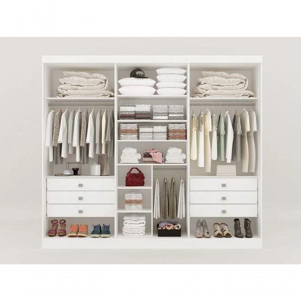 Guarda Roupa Da Vinci 6 Portas Ripado 100% Mdf - Ddoro Móveis - 4