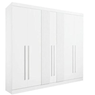 Guarda Roupa Da Vinci 6 Portas Ripado 100% Mdf - Ddoro Móveis