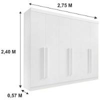 Guarda Roupa Da Vinci 6 Portas Ripado 100% Mdf - Ddoro Móveis - 2