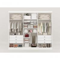 Guarda Roupa Da Vinci 6 Portas Ripado 100% Mdf - Ddoro Móveis - 4