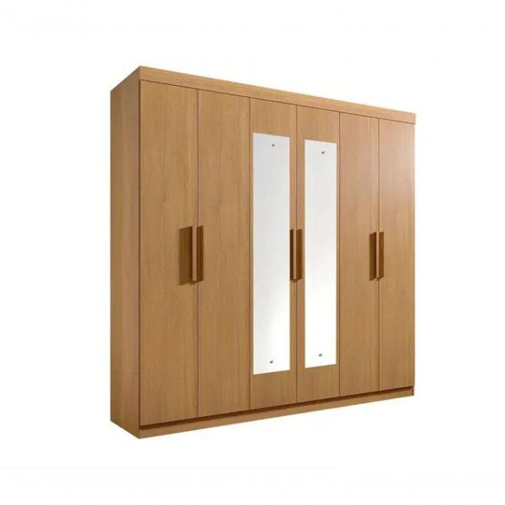 Guarda Roupa Colibri 6 Portas C Espelho Cinamomo - D Doro - 1