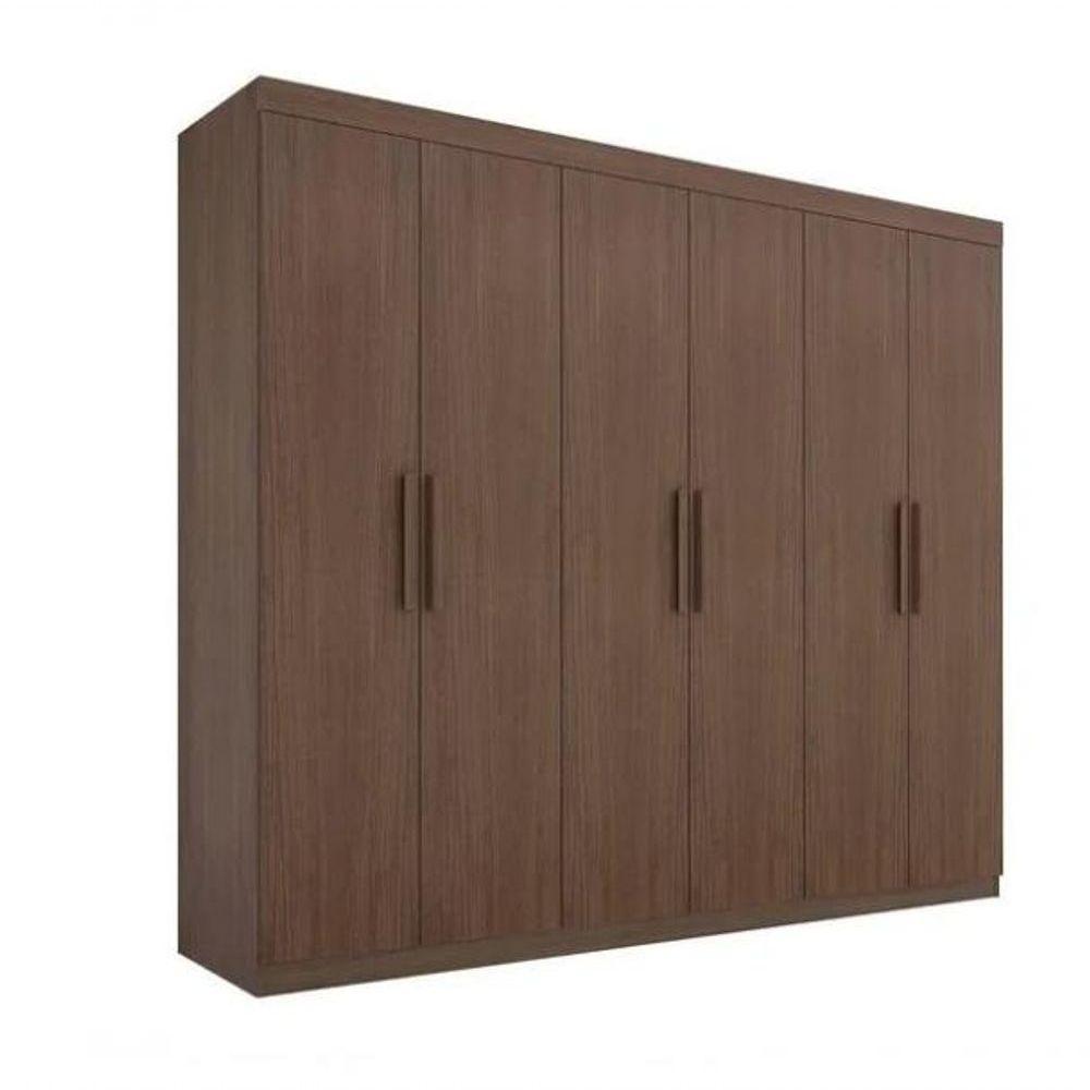 Guarda Roupa Colibri 6 Portas 6 Gavetas Castanho - D Doro - 1
