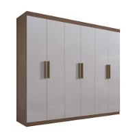 Guarda Roupa Colibri 6 Portas 6 Gavetas Castanho-off D Doro - 1