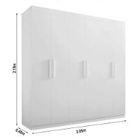 Guarda Roupa Colibri 6 Portas 6 Gavetas Branco - D Doro - 2