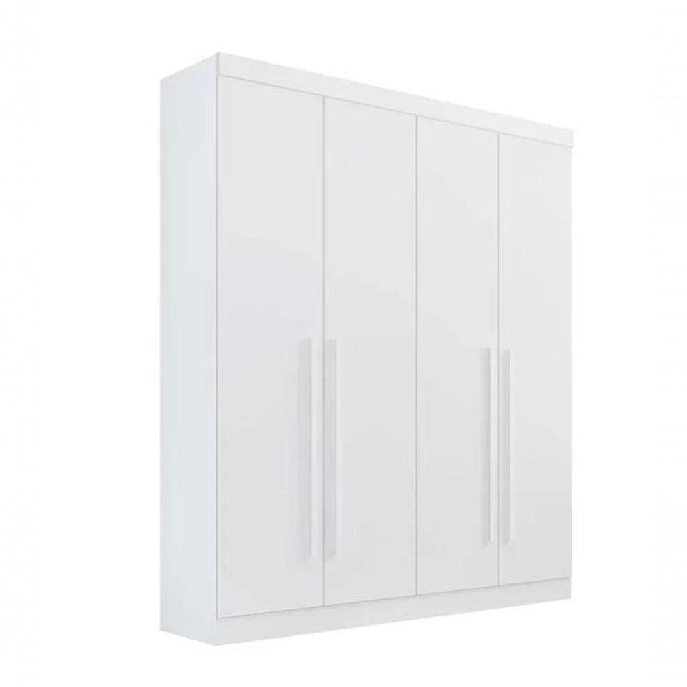 Guarda Roupa Da Vinci 4 Portas 3 Gavetas Branco - D Doro - 1