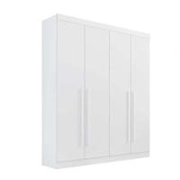 Guarda Roupa Da Vinci 4 Portas 3 Gavetas Branco - D Doro - 1