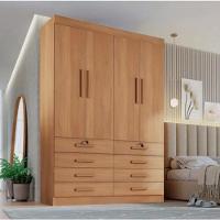 Guarda Roupa Mônaco 4 Portas 8 Gavetas Cinamomo - D Doro - 1