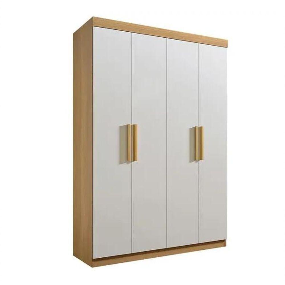 Guarda Roupa Colibri 4 Portas 3 Gavetas Cinamomo-off - D Doro - 1