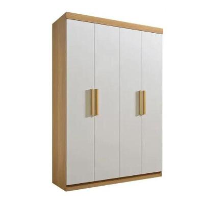 Guarda Roupa Colibri 4 Portas 3 Gavetas Cinamomo-off - D Doro