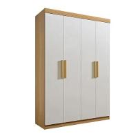 Guarda Roupa Colibri 4 Portas 3 Gavetas Cinamomo-off - D Doro - 1