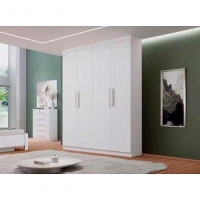 Guarda Roupa Colibri 4 Portas 3 Gavetas Branco - D Doro