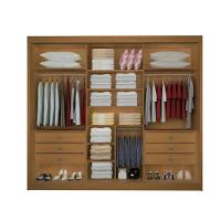 Guarda Roupa Dubai 3 Portas Espelhadas Cinamomo - D Doro - 4