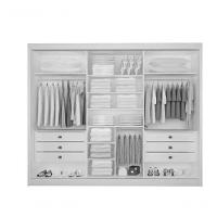 Guarda Roupa Dubai 3 Portas Espelhadas Branco - D Doro - 4