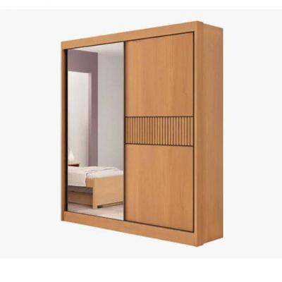 Guarda Roupa Atenas Ripado 100% Mdf Com Espelho D Doro