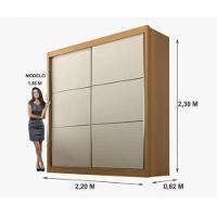 Guarda Roupa Cancun 2 Portas 100%mdf Cinamomo-off - Ddoro - 2