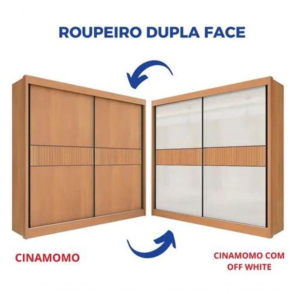 Guarda Roupa Cancun 2 Portas 100%mdf Ripado - Ddoro Móveis - 2