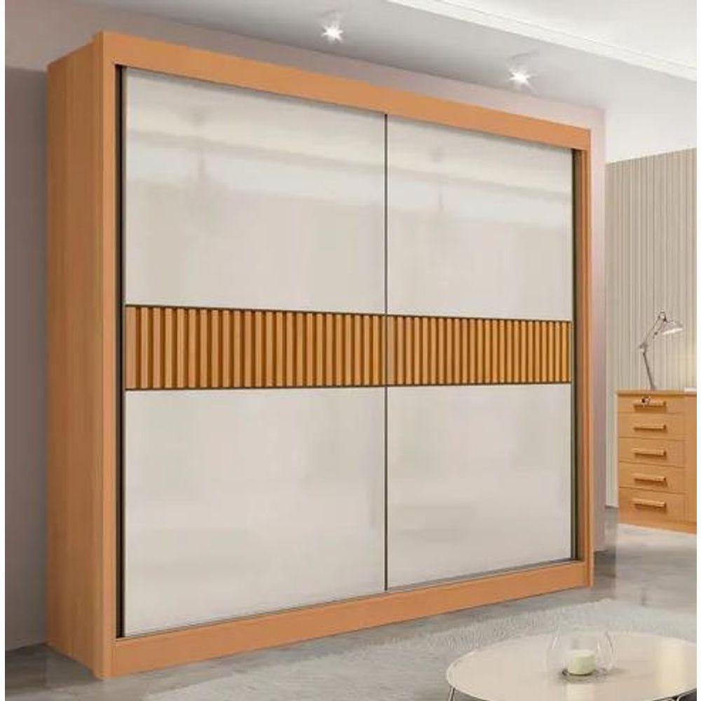 Guarda Roupa Cancun 2 Portas 100%mdf Ripado - Ddoro Móveis - 1
