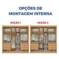 Guarda Roupa Cancun 2 Portas 100%mdf Ripado - Ddoro Móveis - 3