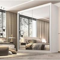 Guarda Roupa Las Vegas 2 Portas Espelhadas Branco - D Doro - 1