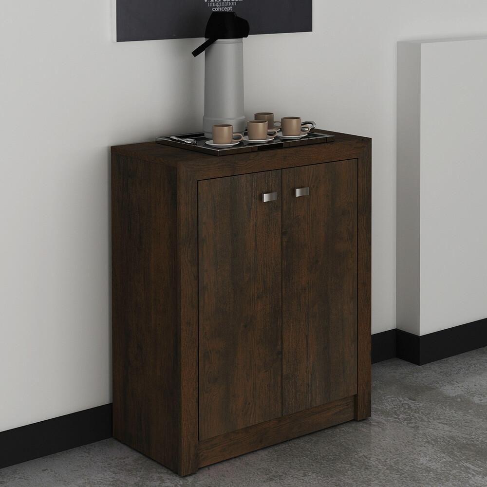 Balcão Escritório Com 2 Portas Multimóveis Cr25013 Rustico - 1