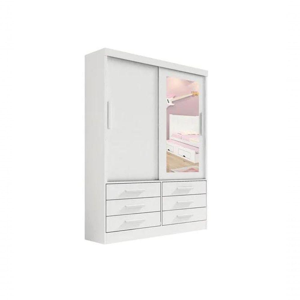 Guarda Roupa Meridian 2 Portas Branco - D Doro Móveis - 2