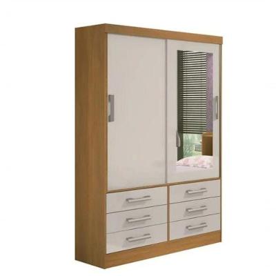 Guarda Roupa Meridian 2 Portas Cinamomo-off - D Doro Móveis