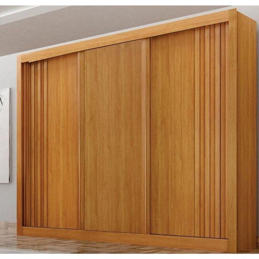 Guarda Roupa Milano 3 Portas 100%mdf Cinamomo - Leifer - 1