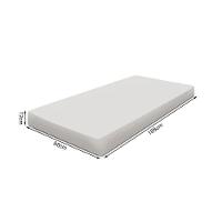 Cama Montessoriana Solteiro Com Colchão Em Madeira Maciça Com Revestimento Em Tecido Luana Bege