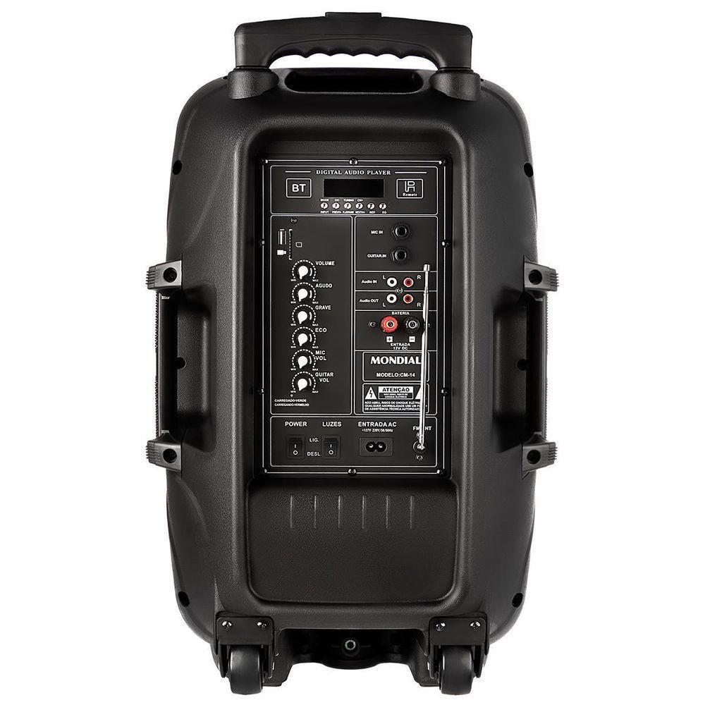 Caixa Amplificada Mondial CM-550 Com Bluetooth USB Rádio Fm E Função TWS 550W - 3