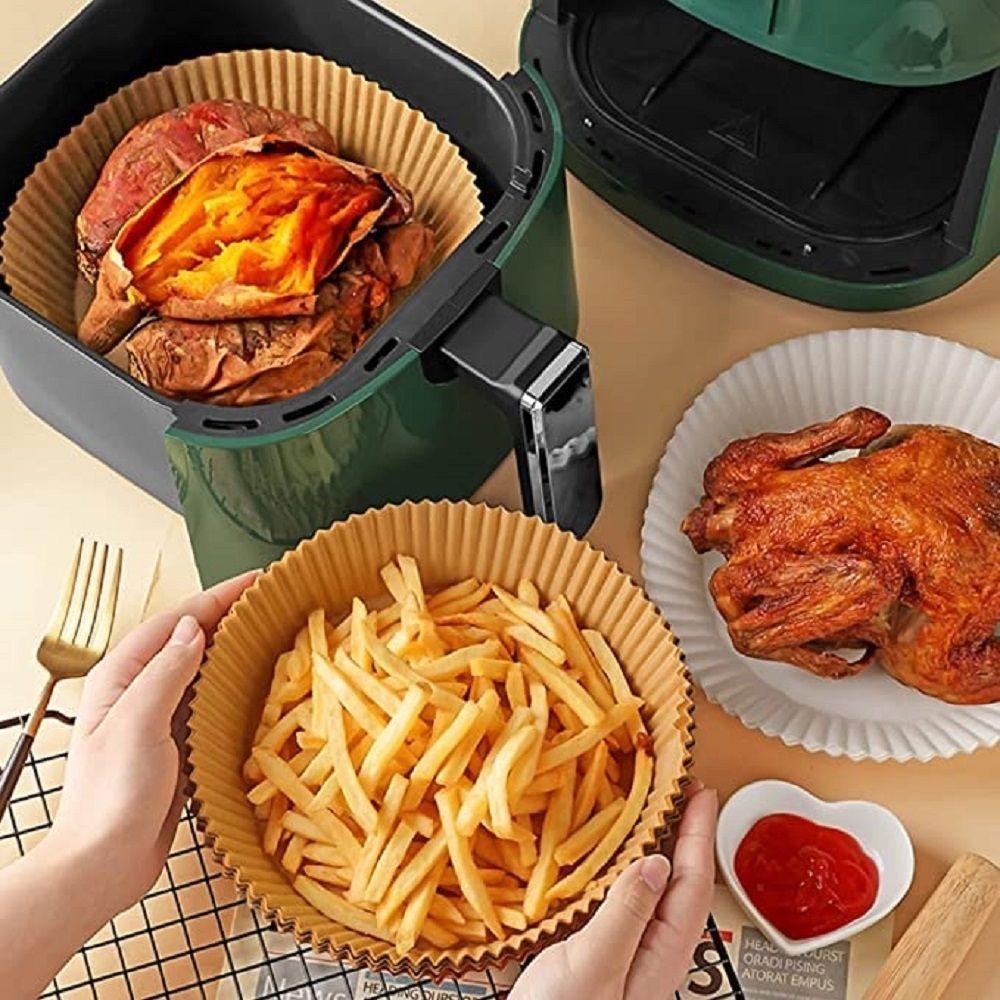 Kit Com 50 Forros De Papel Descartáveis Para Airfryer 3 A 5 Litros - 4