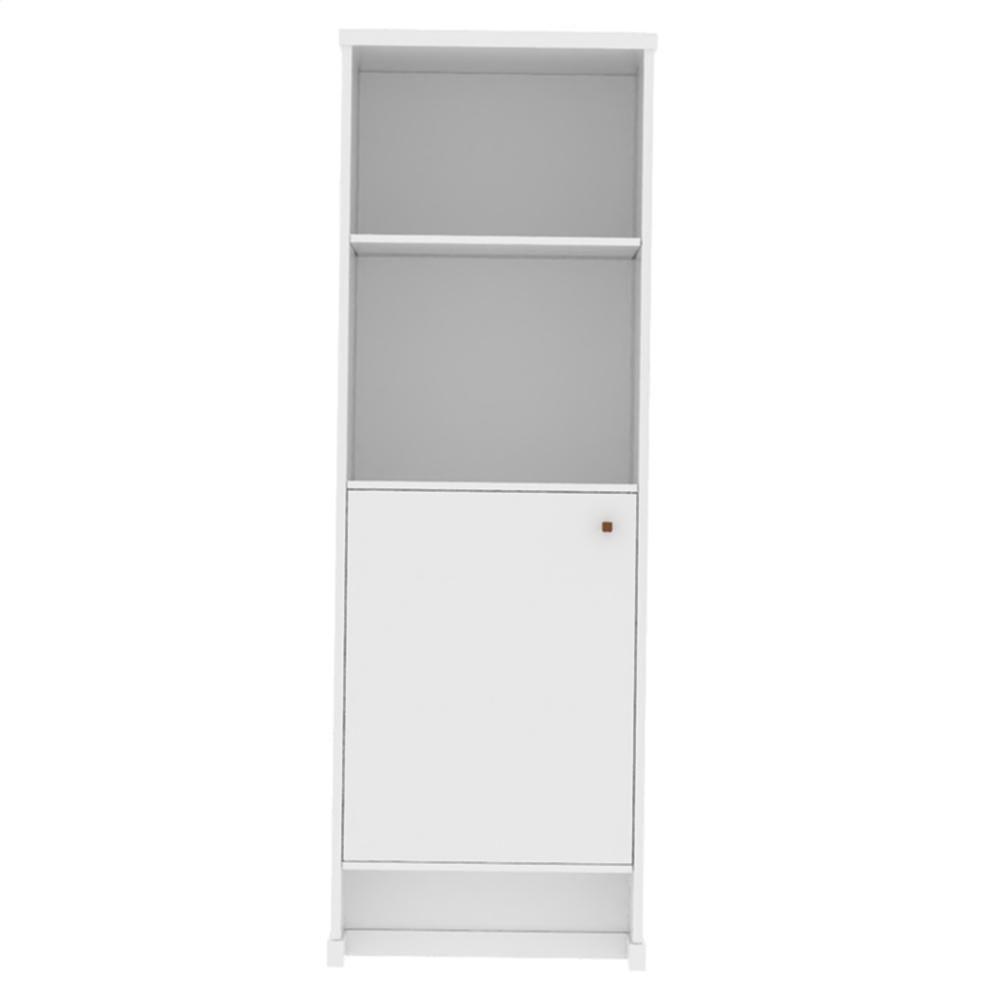 Armário Escritório Com Prateleira E 1 Porta 143cm Verbena - Branco - 5