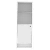 Armário Escritório Com Prateleira E 1 Porta 143cm Verbena - Branco - 5