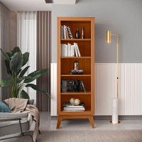 Estante Livreiro Retrô Alta Com 5 Prateleiras 173 Cm Eiffel - Cedro Cedro - 6