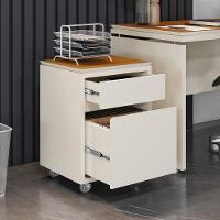 Gaveteiro Multiuso Com 2 Gavetas Para Escritório Tundra - Off White E Cedro - 7