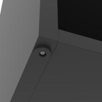 Armário Para Escritório Com 1 Gaveta E 3 Nichos 99cm Tech - Preto E Cedro