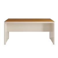 Mesa Para Escritório Com Tampo Duplo 25mm Tundra - Off White E Cedro - 8