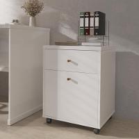 Gaveteiro Multiuso Com 2 Gavetas Para Escritório Verbena - Branco - 1