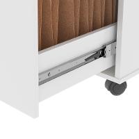 Gaveteiro Multiuso Com 2 Gavetas Para Escritório Verbena - Branco - 3