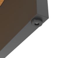 Mesa Para Escritório Com Passa Fios E Tampo Usinado Tech - Preto E Cedro - 2