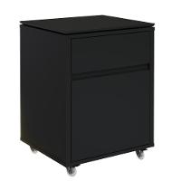 Gaveteiro Multiuso Com 2 Gavetas Para Escritório Tundra - Preto - 6