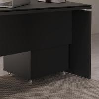 Gaveteiro Multiuso Com 2 Gavetas Para Escritório Tundra - Preto - 8