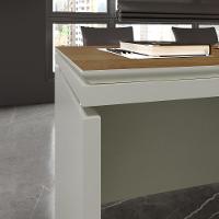 Mesa Para Escritório Com Tampo Duplo 25mm Tundra - Fendi E Freijó Fendi E Freijó