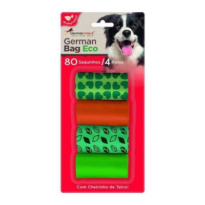 Refil Para Coleta De Fezes De Seu Animal De Estimação - 4 Rolos Com 20 Saquinhos Cada