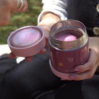 Pote Térmico Vácuo Duplo 330ml - Mantém Alimentos Quentes Por 5h E Frios Por 7h - 2