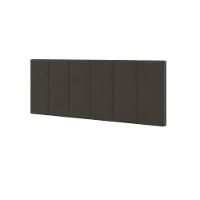 Cabeceira Casal Clara 1,40 Almofadada Sued Marrom - 3