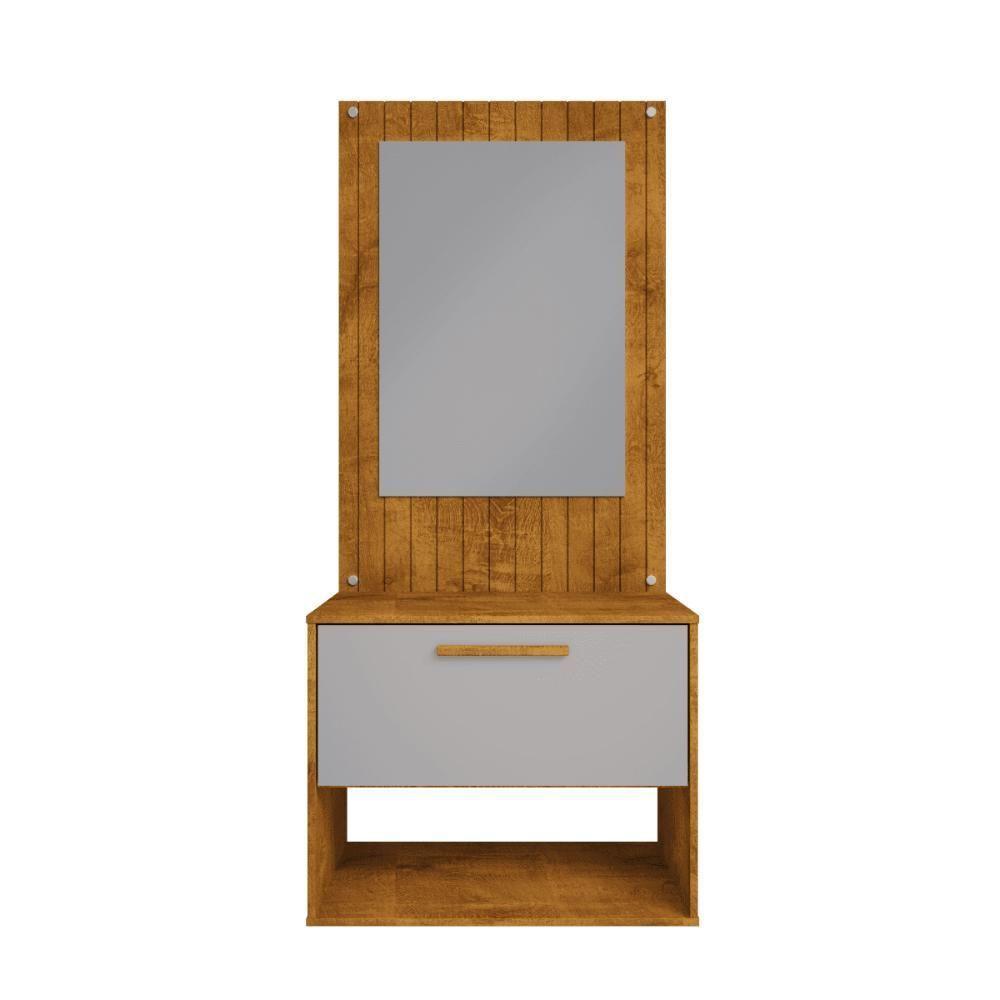 Conjunto Gabinete Com Espelheira Para Banheiro Orion Naturalle Off-white - 7