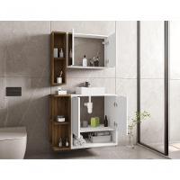 Conjunto Banheiro Gabinete E Espelheira Sardenha Branco Naturalle - 2