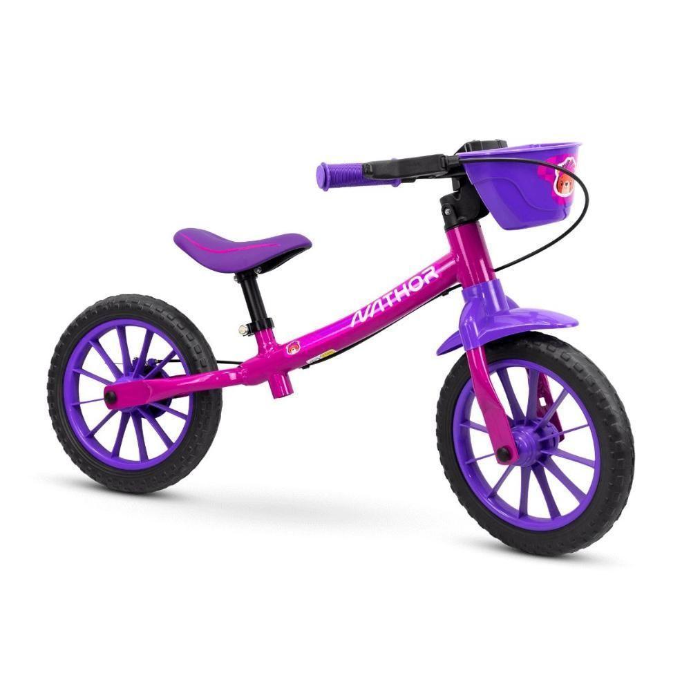 Bicicleta Equilíbrio Balance Sem Pedal Aro 12 Menina Nathor - 1