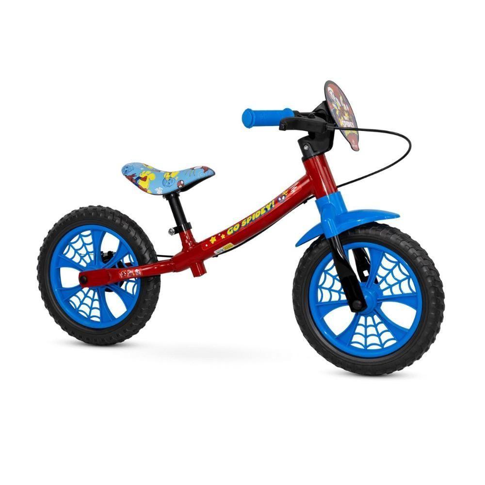 Bicicleta Equilíbrio Balance Sem Pedal Aro 12 Spider Man Nathor - 1